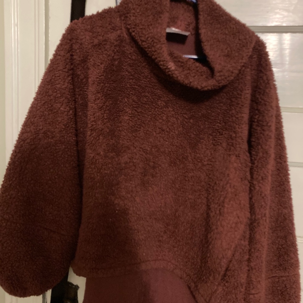 Lululemon Athletica Brown Cowl Neck Sweater